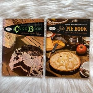 Lot Of 2 VTG 50’s Good Housekeeping Cookbooks - Cake Book & Pie Book - Softcover
